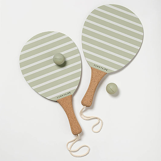 Vintage Beach Paddles La Palma Sage Stripe
