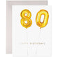 80th Birthday Greeting Card