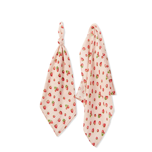Strawberry Burp Cloth