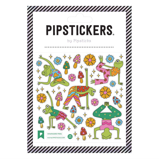 Downward Frog Stickers