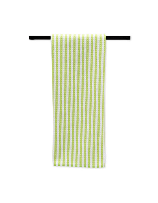 Summer Stripe Green Tea Towel