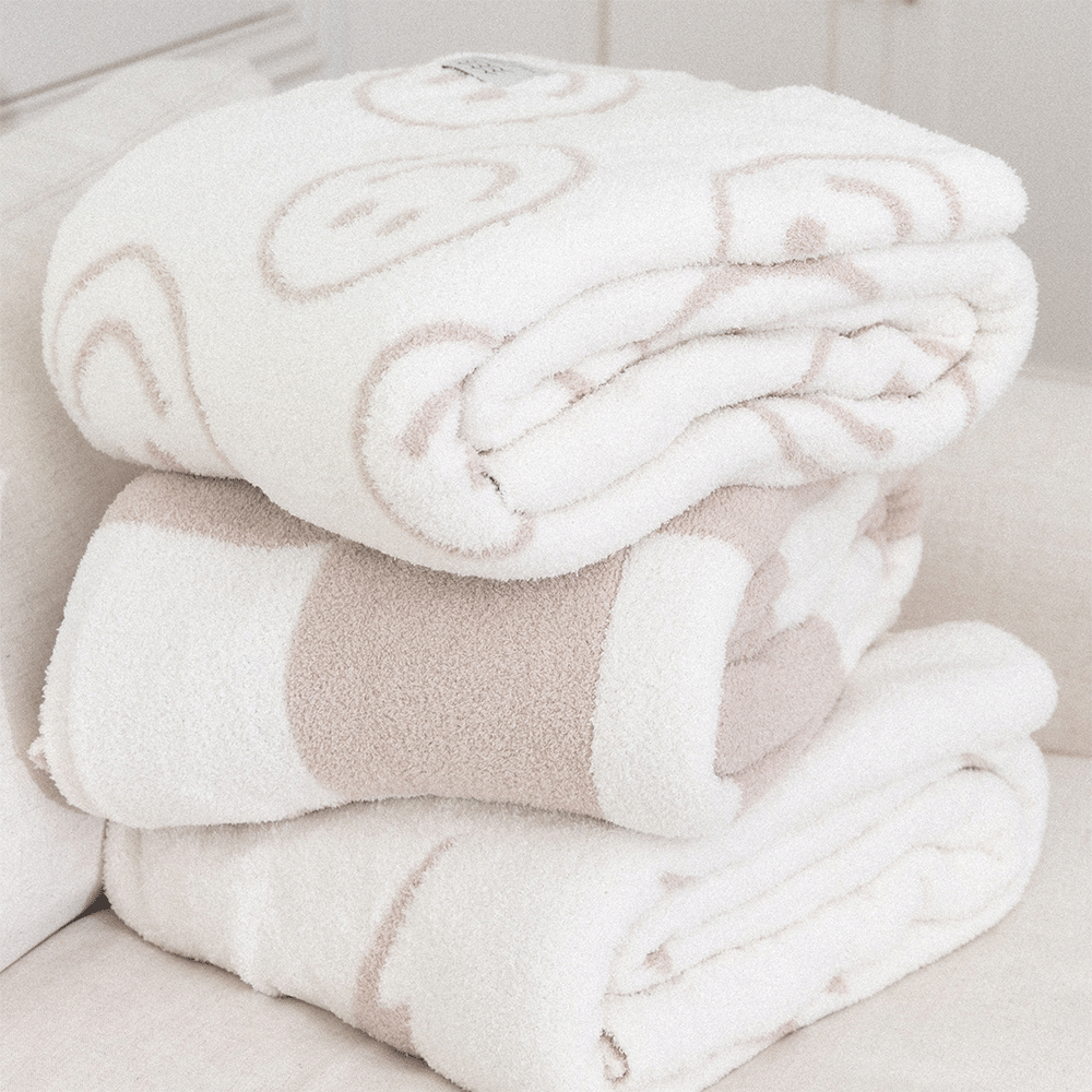 Smiley Luxe Home Blanket