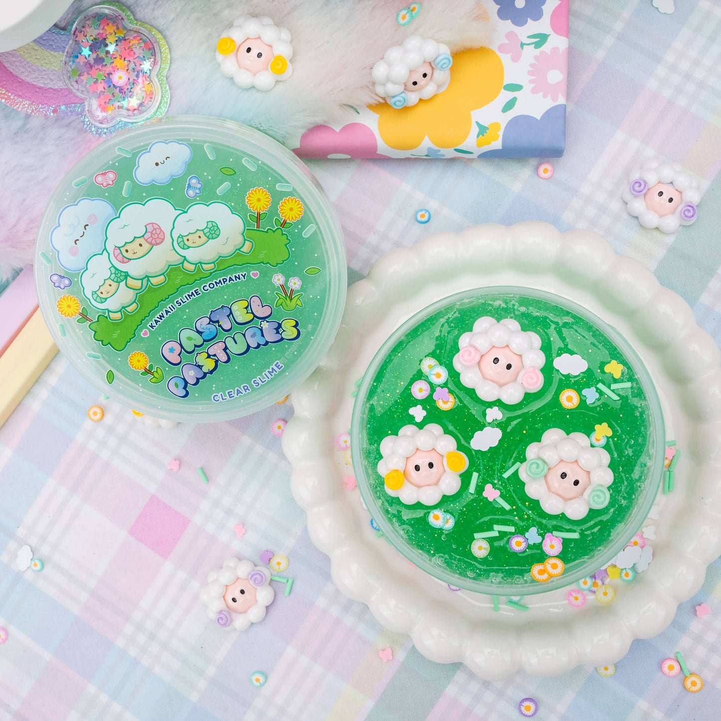 Pastel Pastures Clear Signature Dome™ Slime