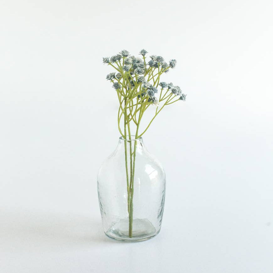 Haley Handblown Hammered Glass Bud Vase