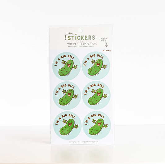 I'm A Big Dill! Dill Pickle Scented Scratch and Sniff Sticke