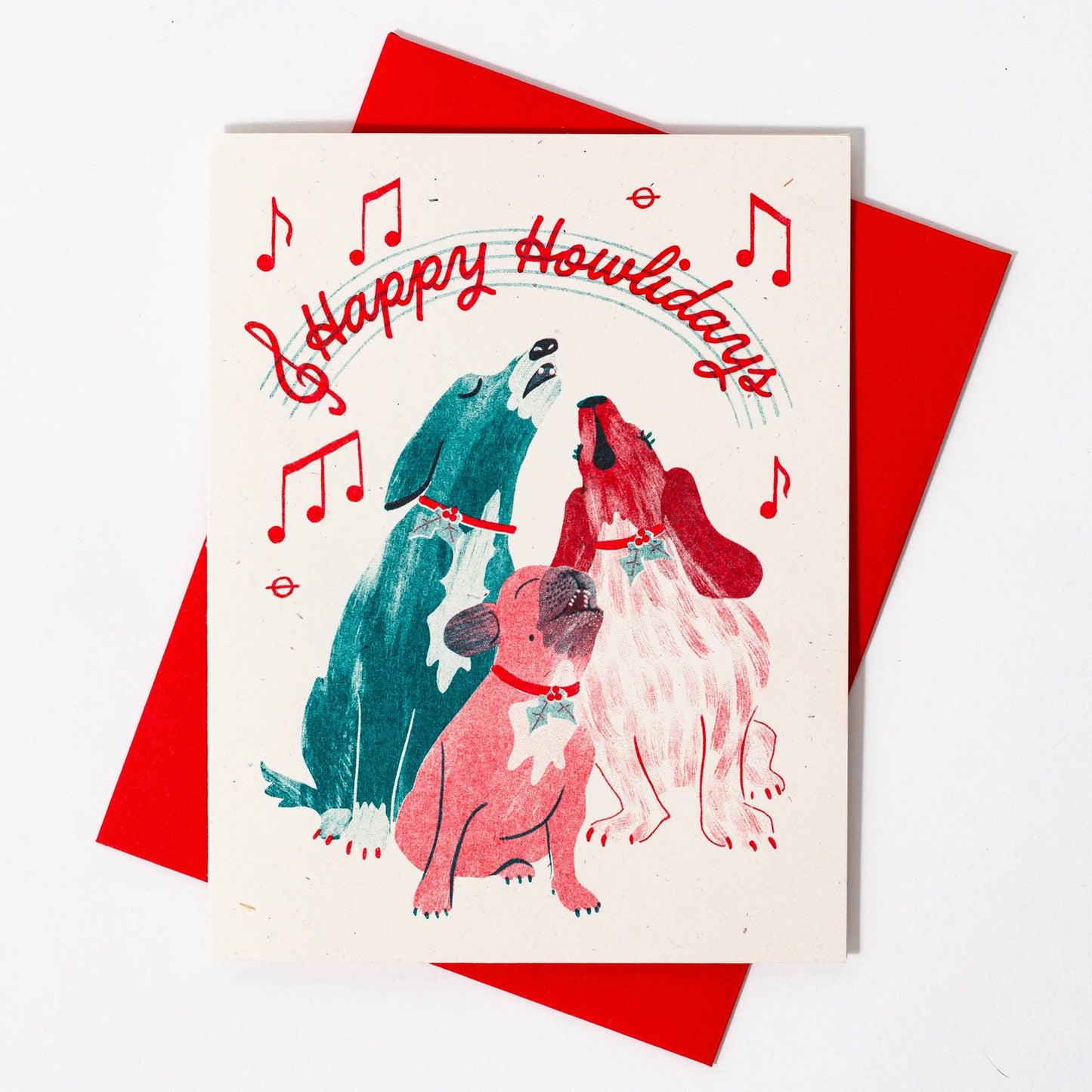 Happy Howlidays Dogs Card