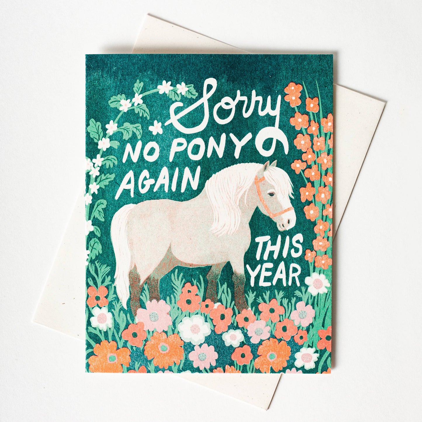 No Pony Birthday Card