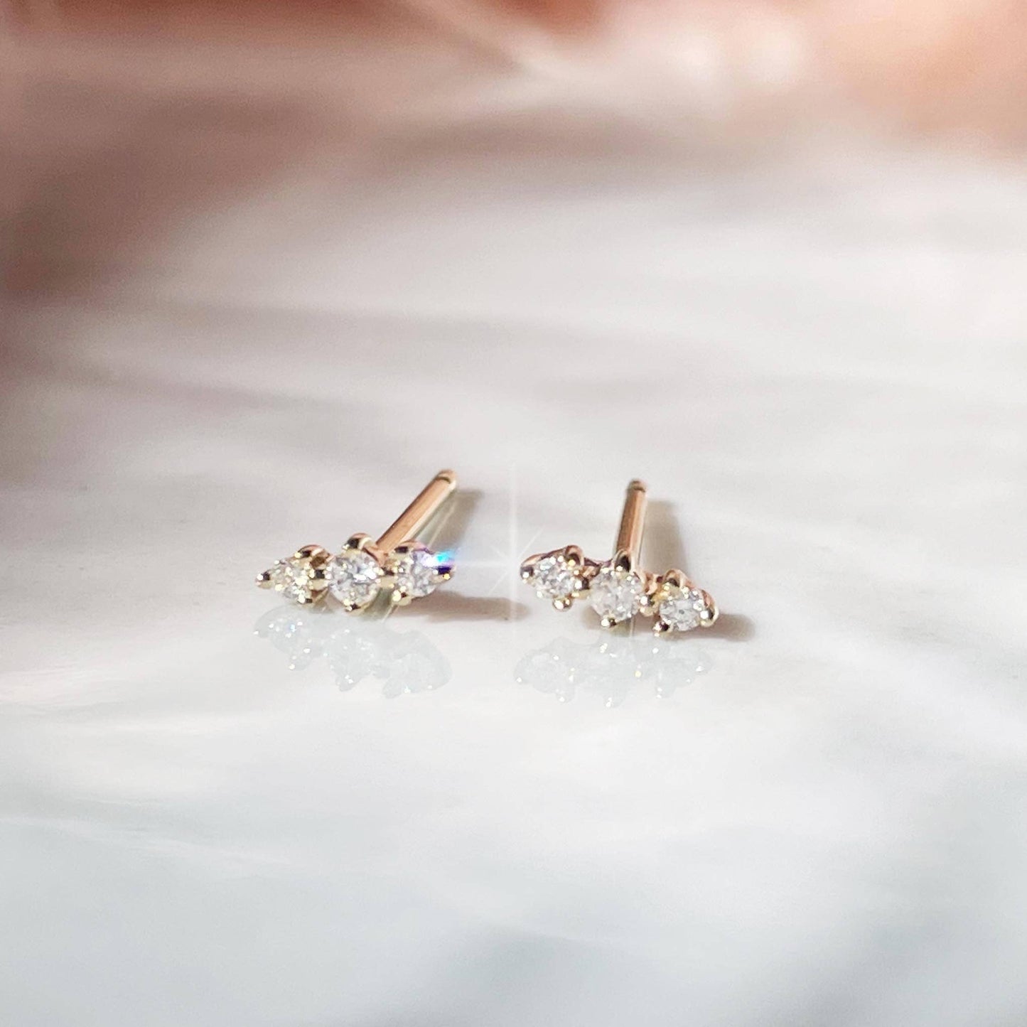 Lane 14kt Gold Diamond Studs