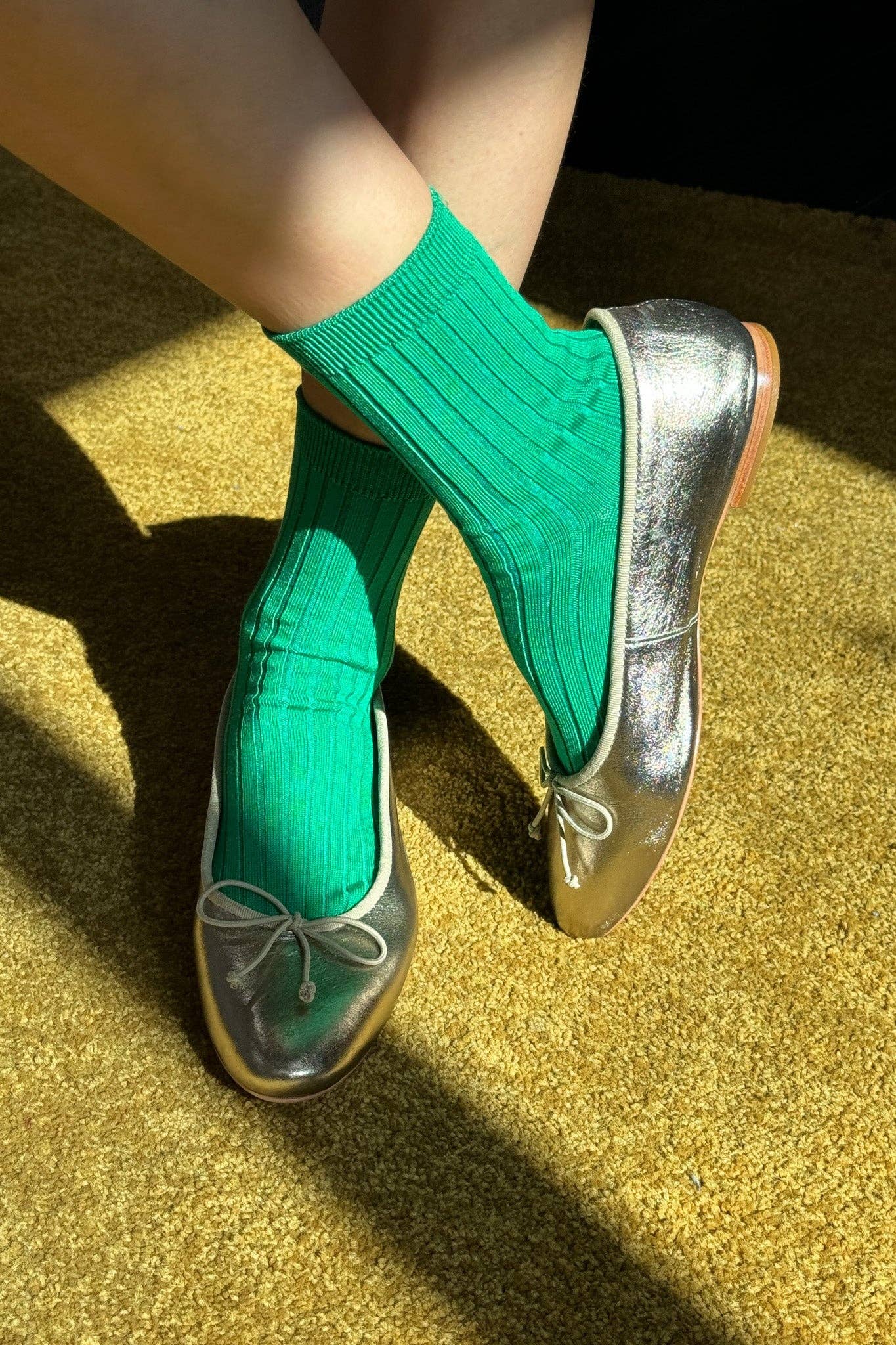 Her Combed Cotton Rib Socks