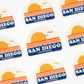 Sunset San Diego Sticker