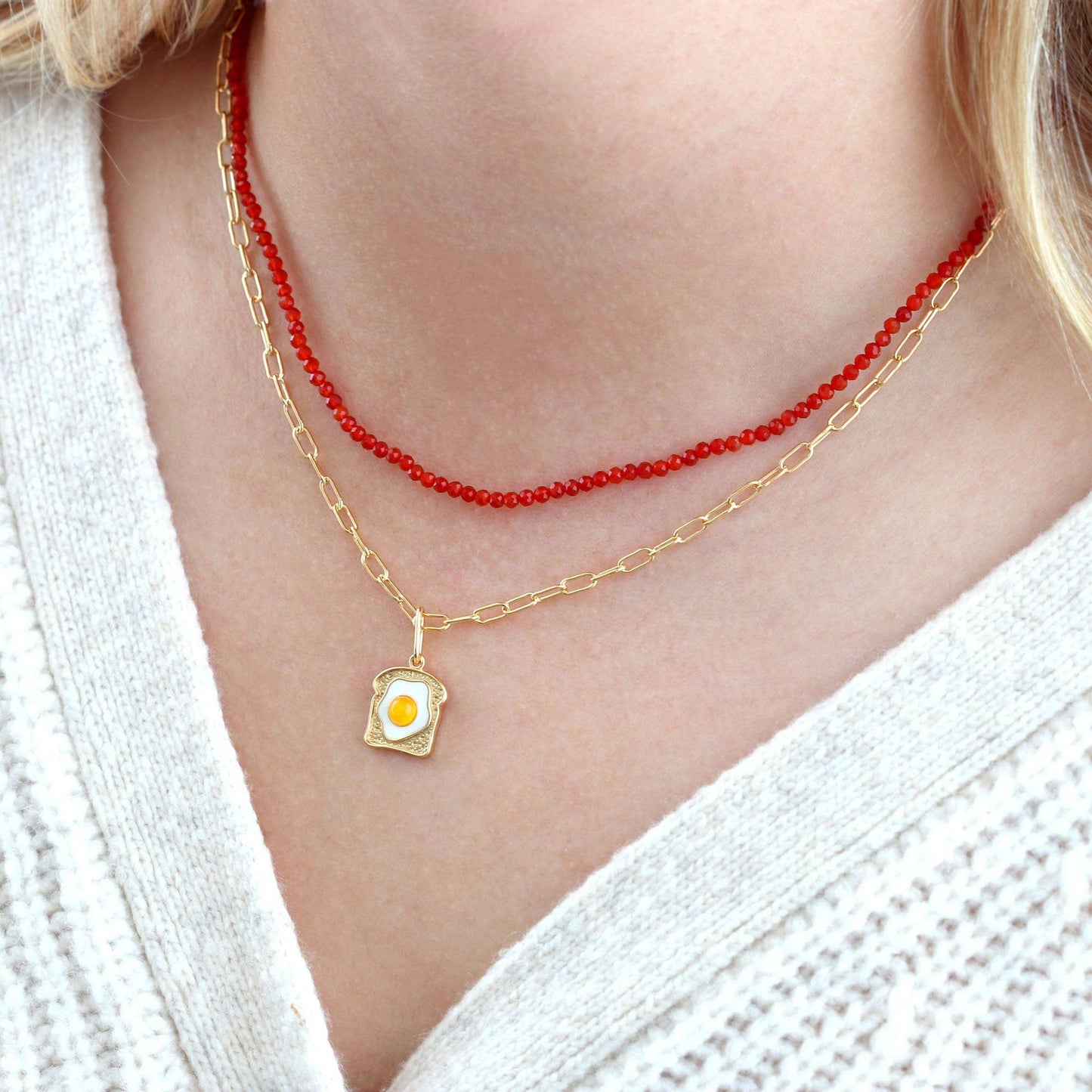 Petite Gemstone Beaded Necklaces