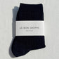 Her Combed Cotton Rib Socks