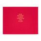 Red Holiday Card Book