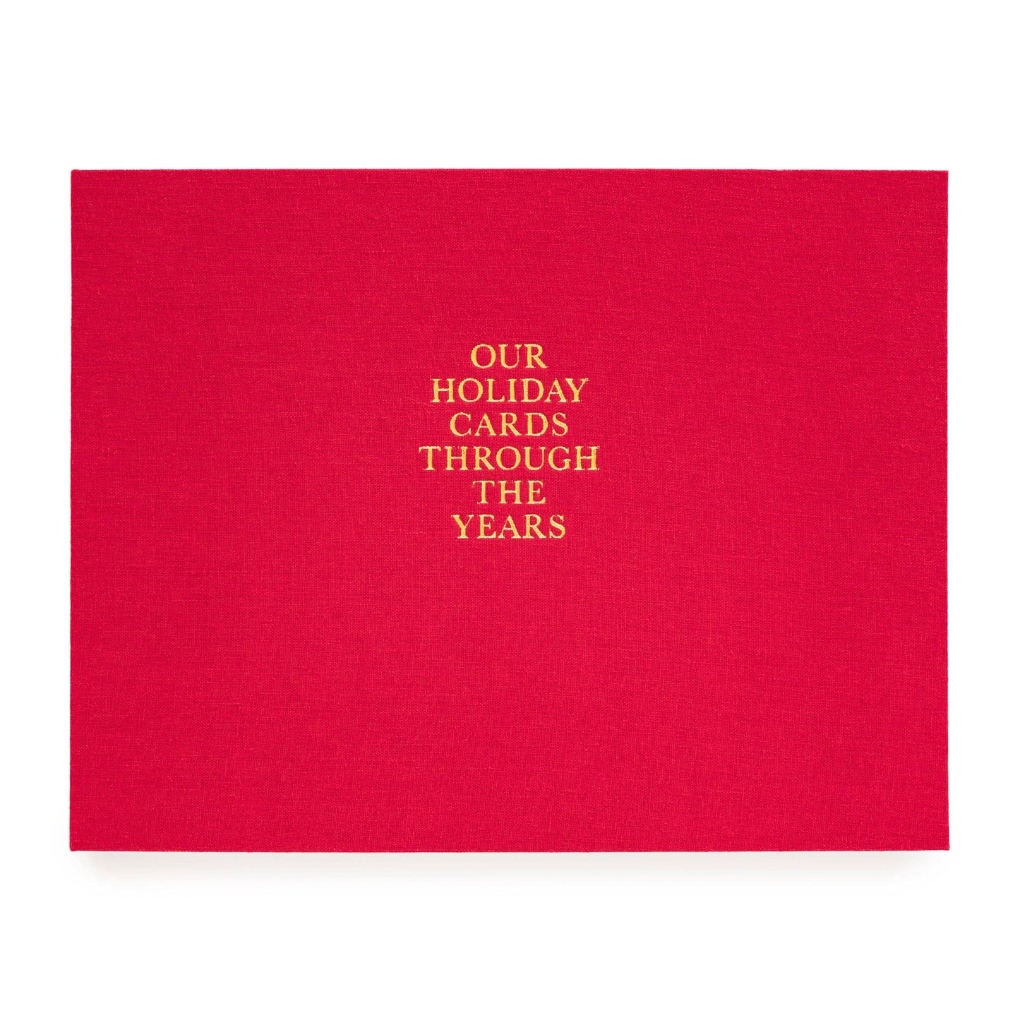 Red Holiday Card Book