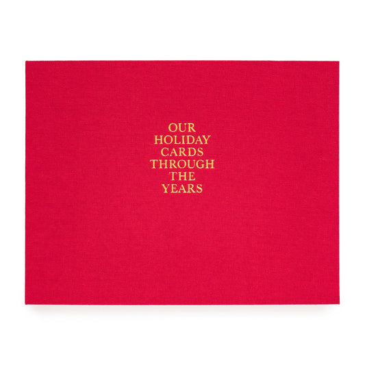 Red Holiday Card Book