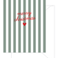 Striped Merry Christma Card