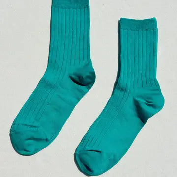 Her Combed Cotton Rib Socks