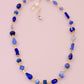 Blue Gemstone Beaded Necklace