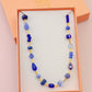 Blue Gemstone Beaded Necklace