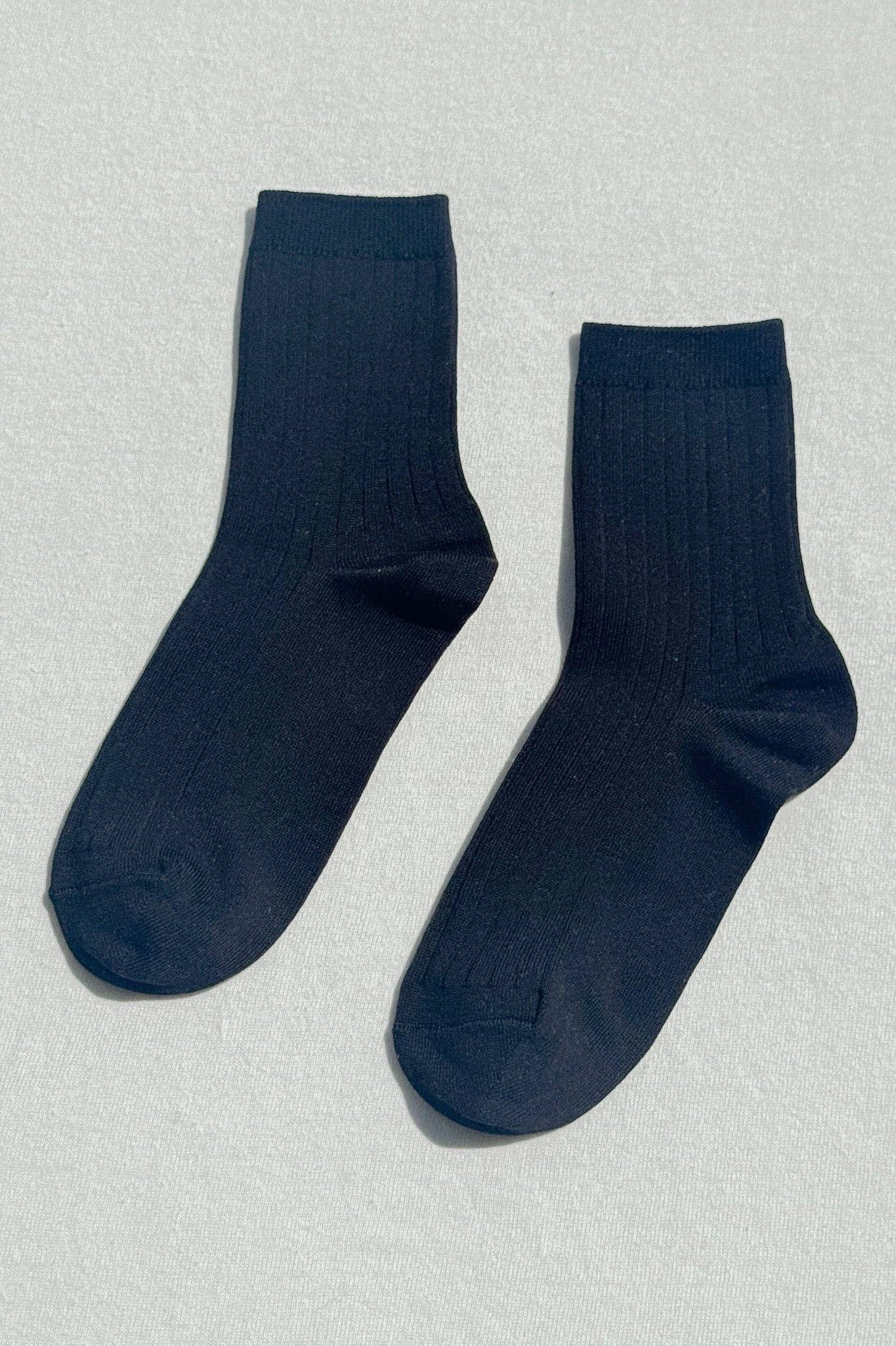 Her Combed Cotton Rib Socks