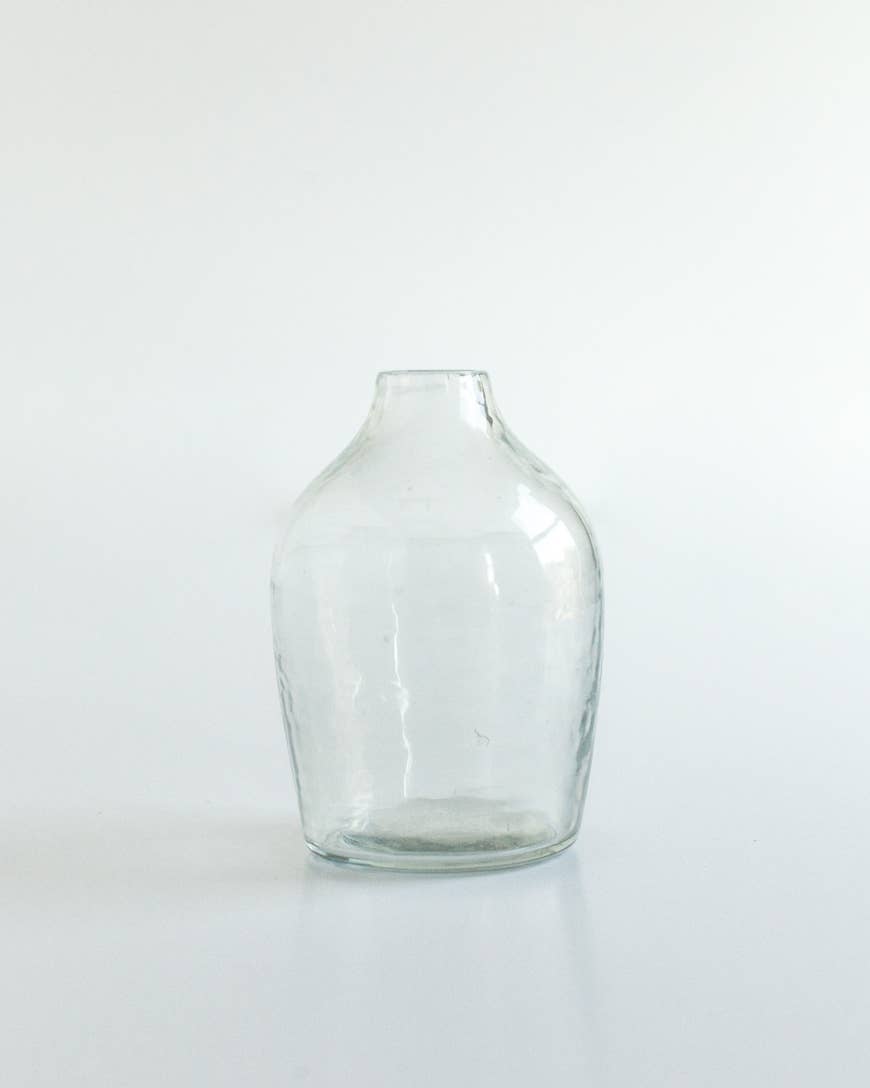 Haley Handblown Hammered Glass Bud Vase