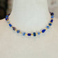 Blue Gemstone Beaded Necklace