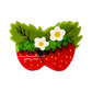 Strawberries and Flowers Hair Claw