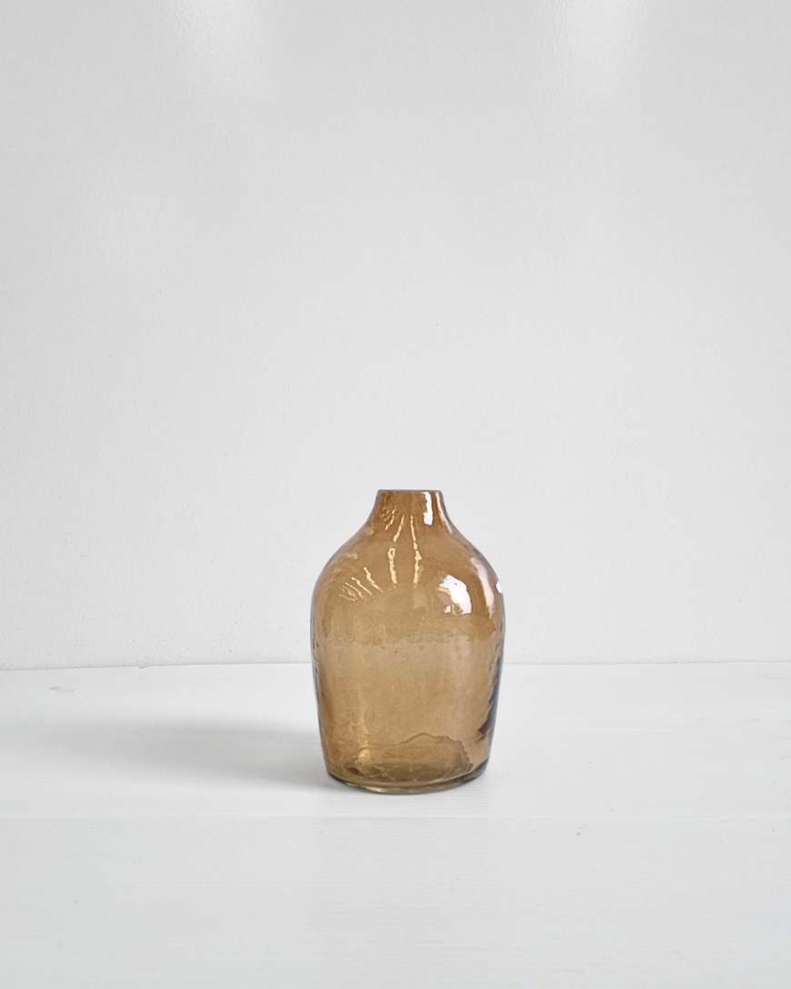 Haley Handblown Hammered Glass Bud Vase