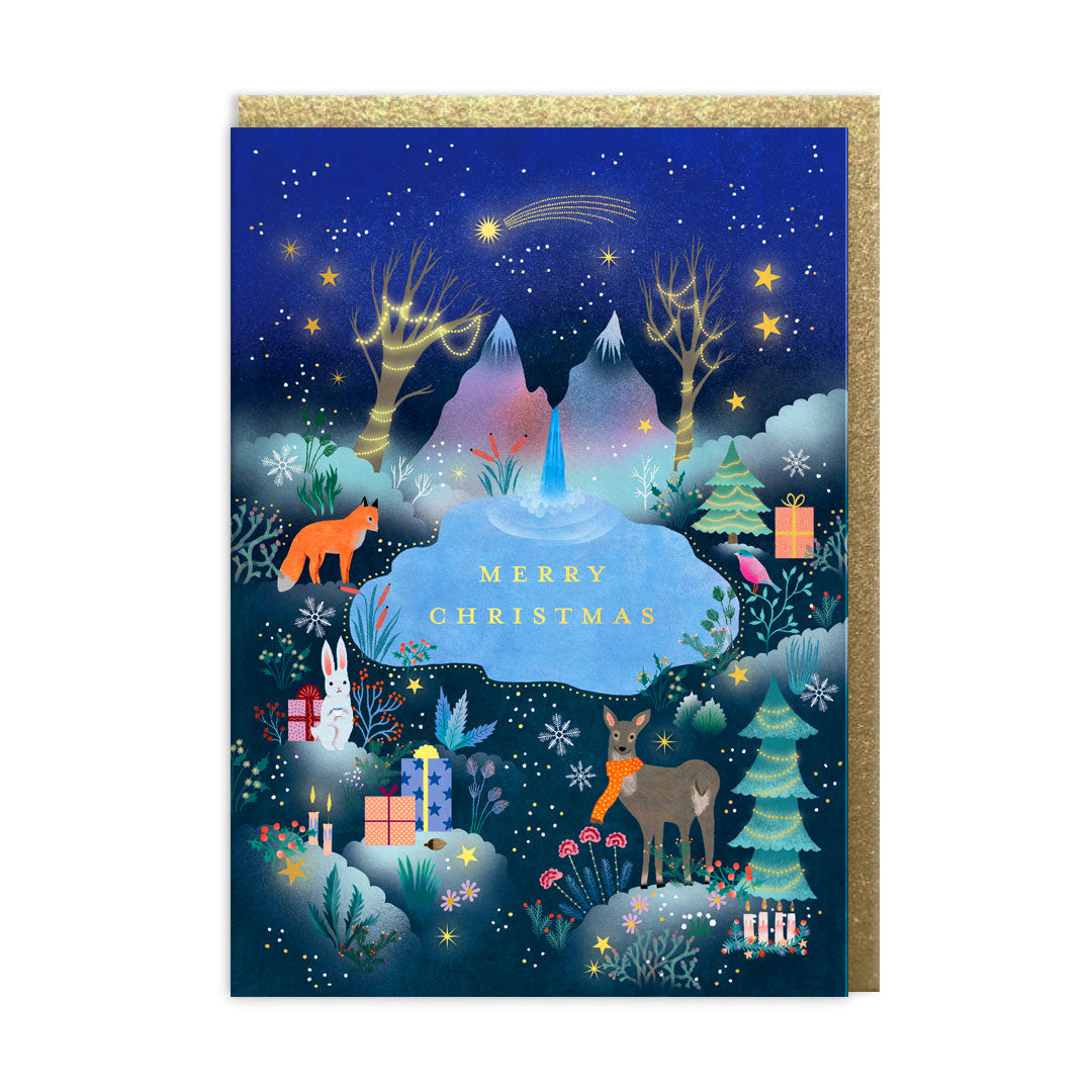 Christmas Forest Greeting Card