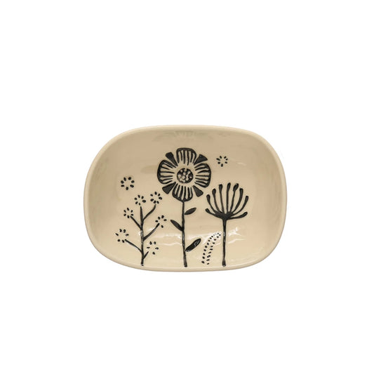 Embossed Flowers Mini Dish