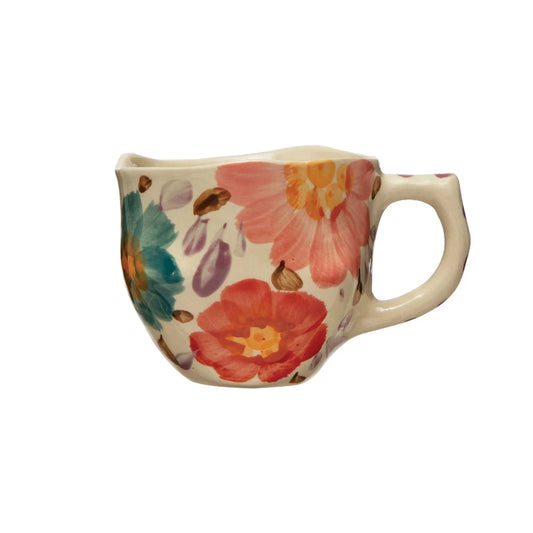 Floral Hand-Painted Mug
