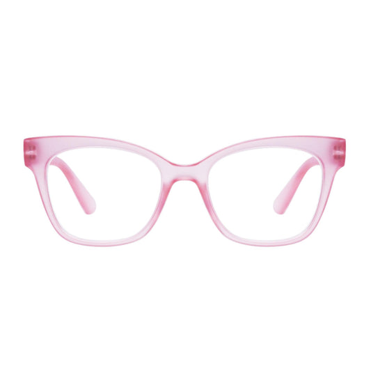 Kat Translucent Pink Glasses
