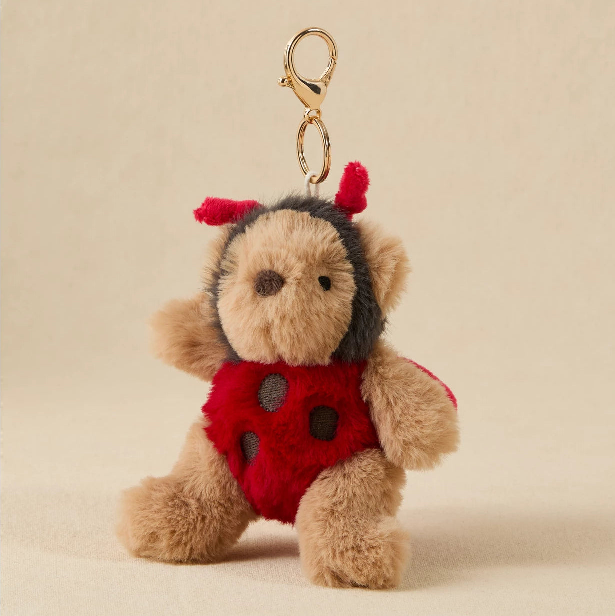 Ladybug Bear Bag Charm