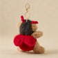 Ladybug Bear Bag Charm