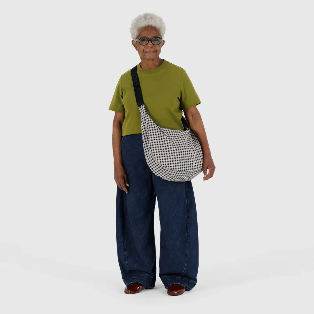 Large Nylon Crescent Bag