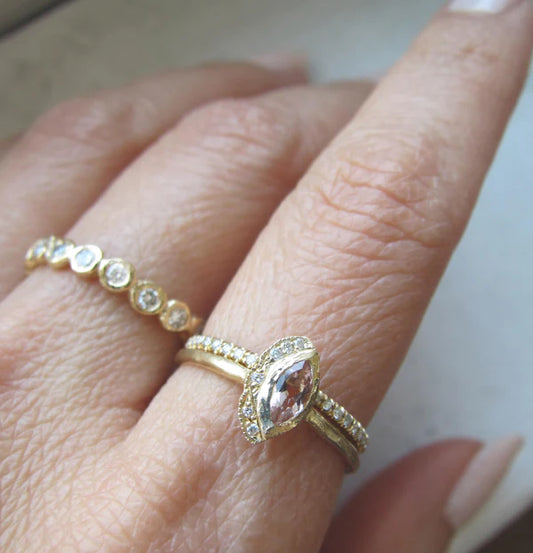 Petite Native Morganite Ring