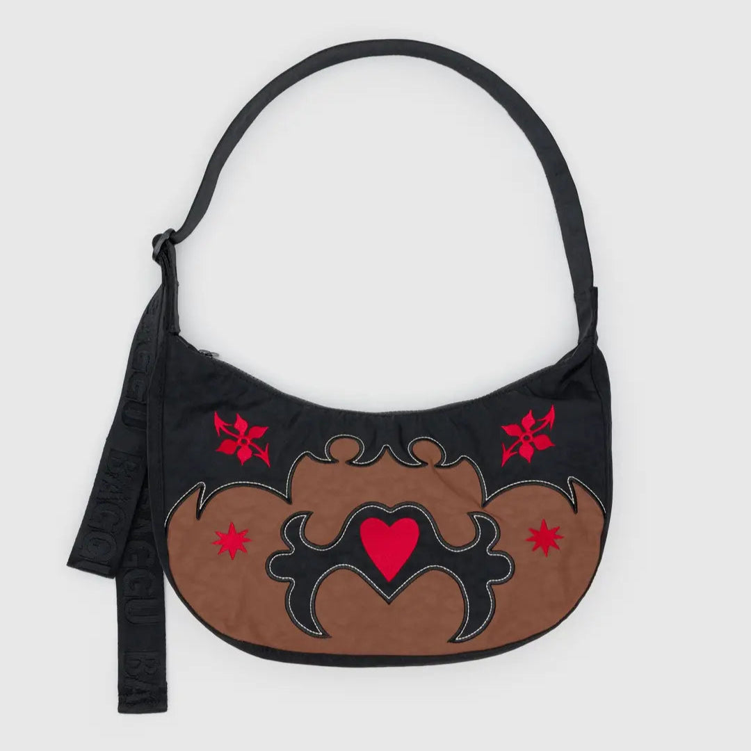 Medium Nylon Crescent Bag