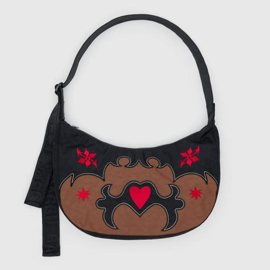 Medium Nylon Crescent Bag