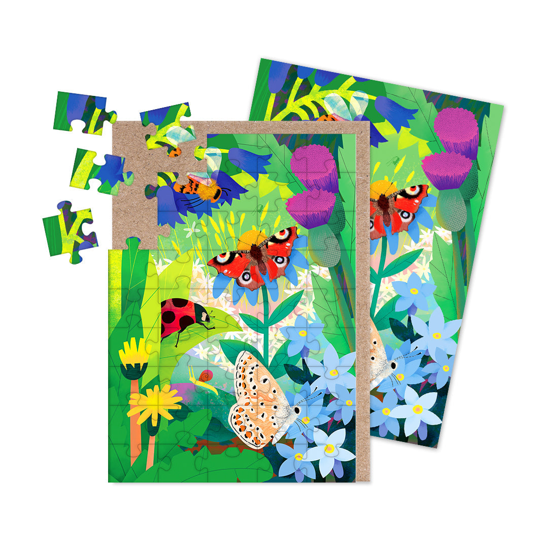 Insects Jigsaw Greeting Card