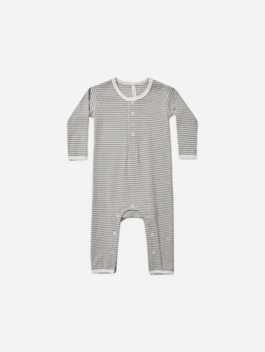 Lagoon Stripe Ribbed Baby Jumpsuit