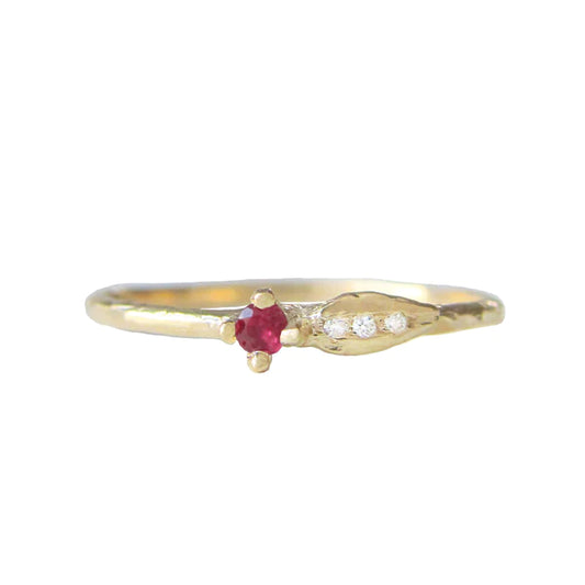 Sprout Ruby Ring