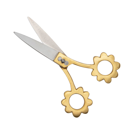 Scissors with Flower Shaped Handles