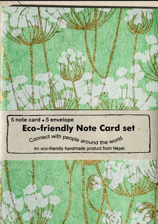 Eco Friendly Notecard Set of 5
