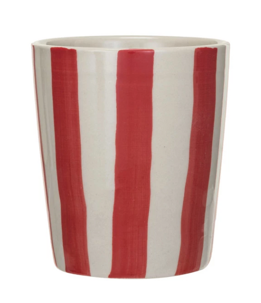 Hand Painted Striped Cup