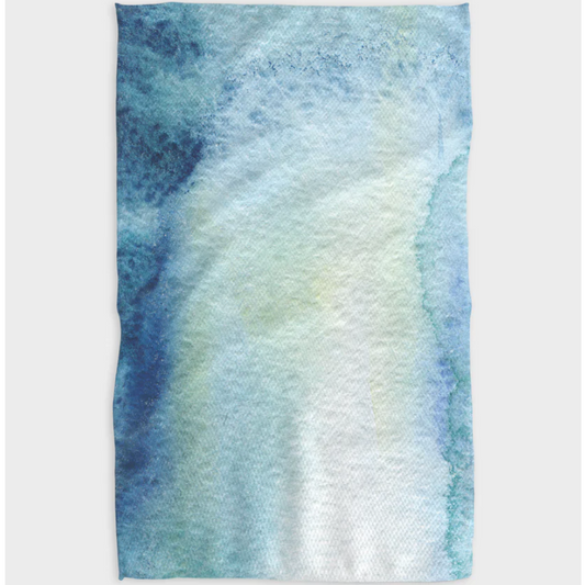 Ocean Watercolor Tea Towel