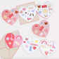 Heart Concertina Valentine's Cards & Stickers