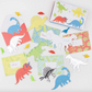 Dinosaurs Kids Valentine's Cards & Erasers Set