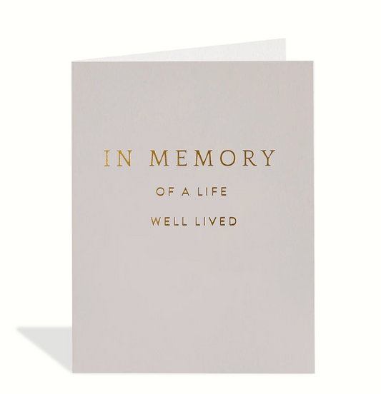 In Memory of a Life