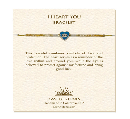 Amber I Heart You Bracelet