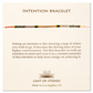 Intention Bracelets